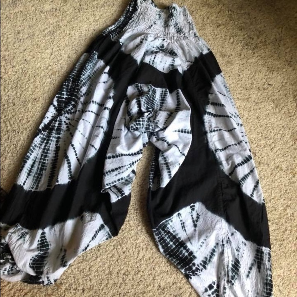 Tie dye harem pants